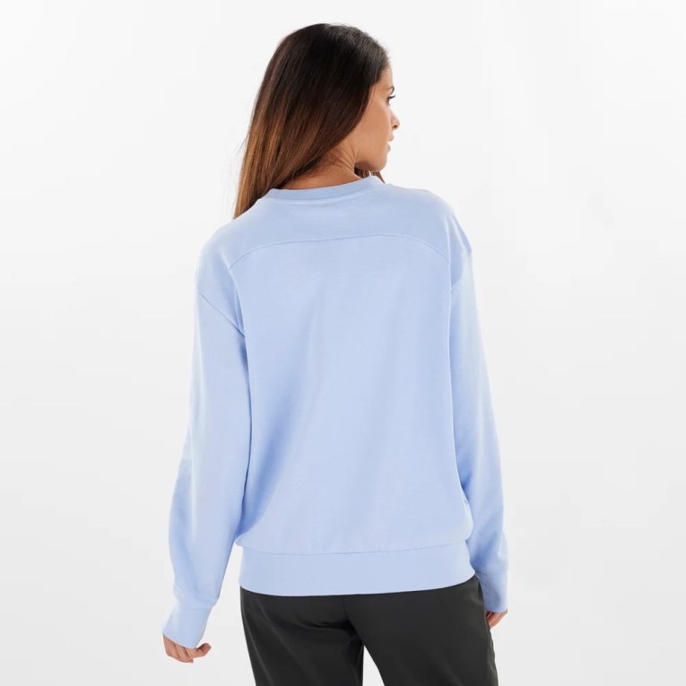 Light Blue Salomon Outlife Summer Women's Sweatshirt | PH 05134O